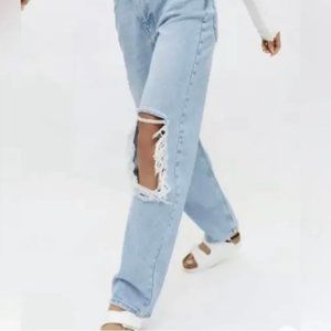 Urban Outfitters -- BDG High-rise baggy jeans Cutout - Size 27 (Like New)